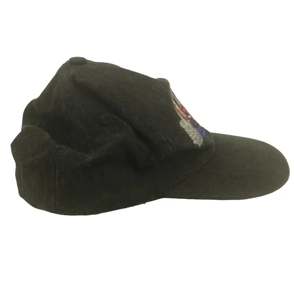 Vtg 1997 Looney Tunes Taz Tasmanian Devil Six Flags Hat Snapback Cap Gray Youth